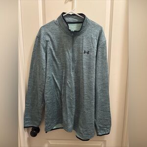 Under Armour Men's Armour Blue Fleece 1/2 Zip LS Pullover Style #1357145 XXL